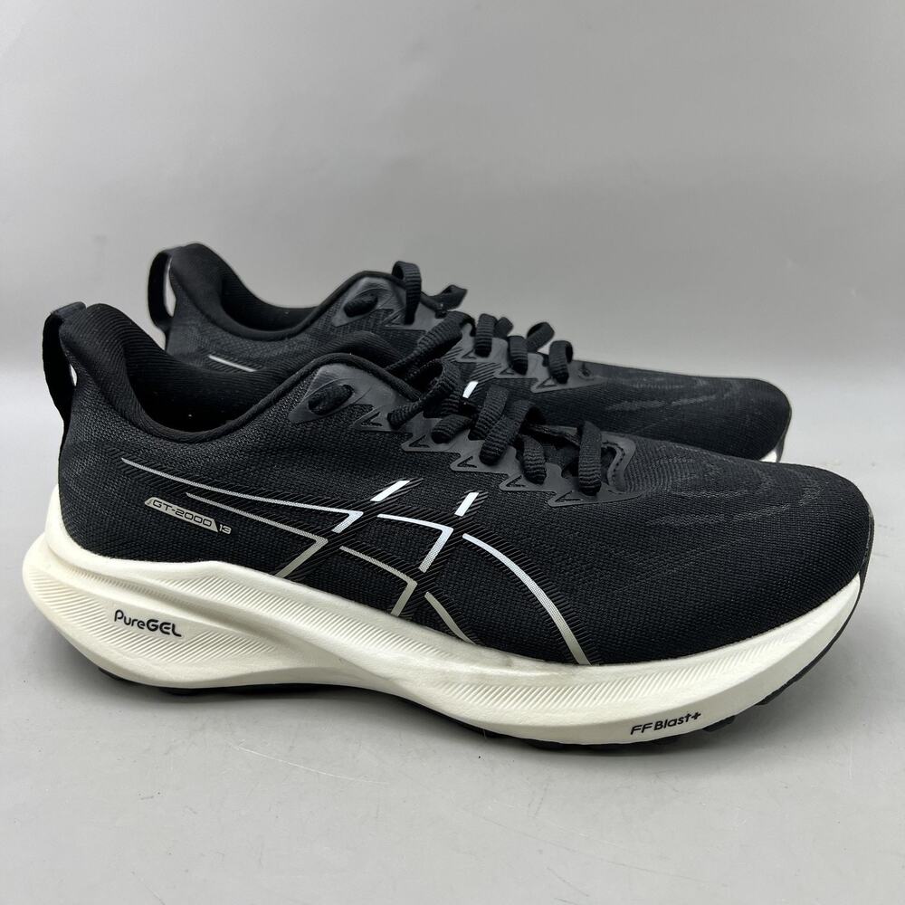 ASICS GT-2000 13 Running Shoes Women Size 6.5 Wide Black Comfort Low Sneakers